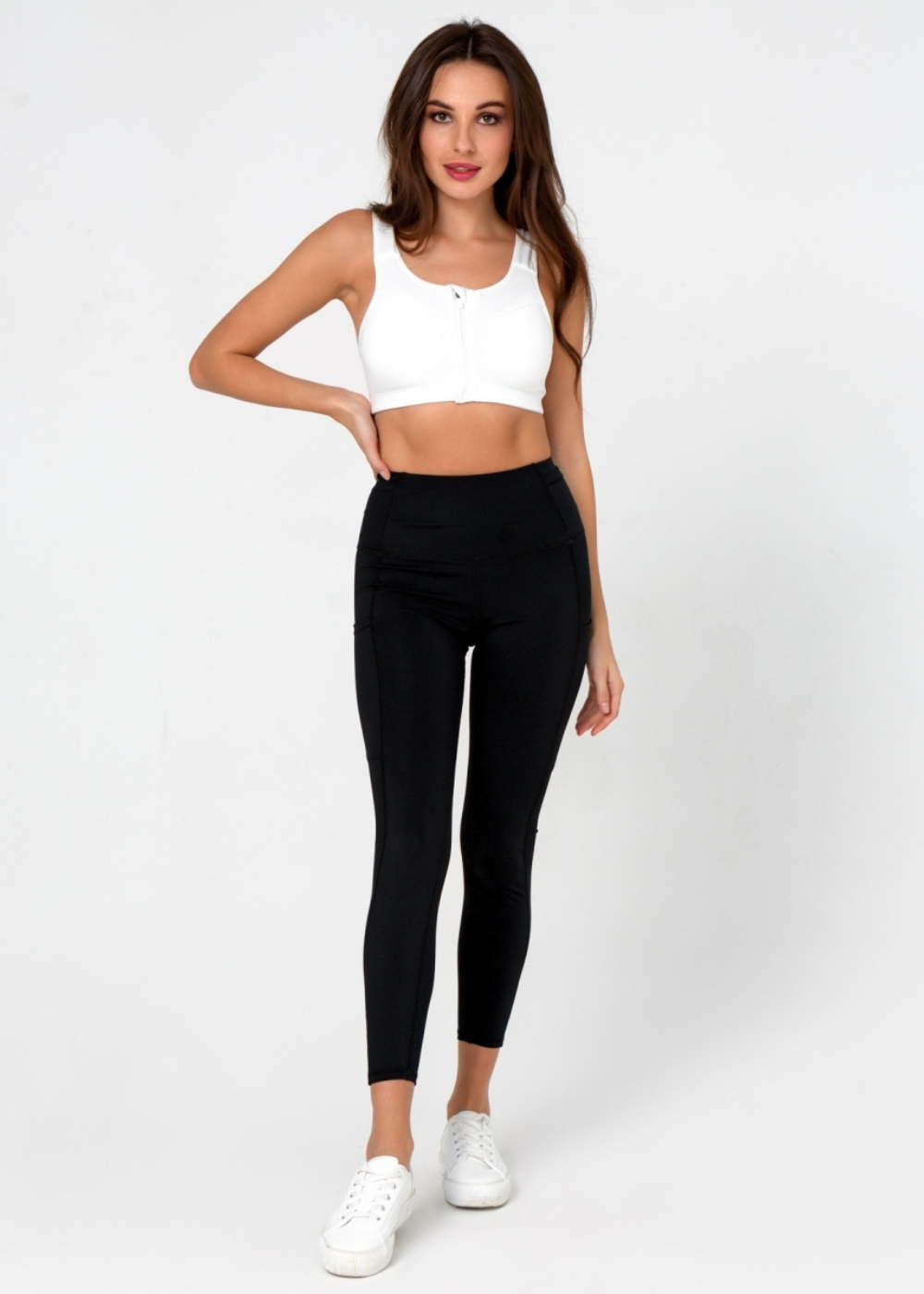 Brassière de Sport Maintien Élevé & Zip Frontal - Athéna