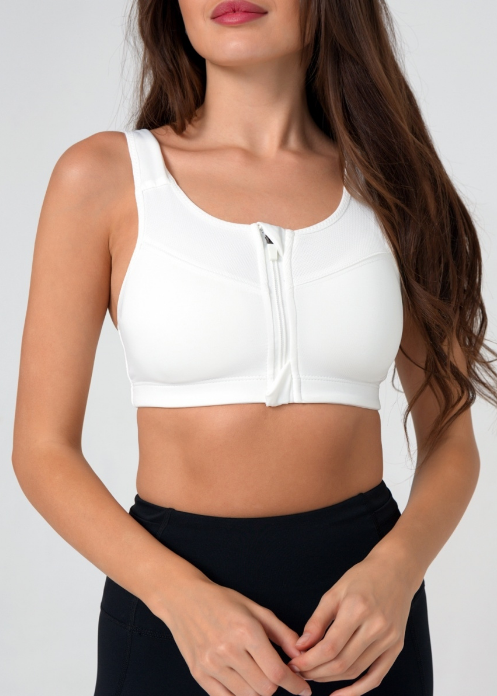Brassière de Sport Maintien Élevé & Zip Frontal - Athéna