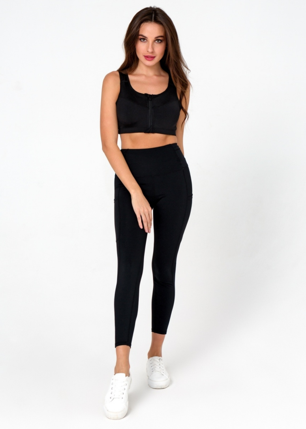 Brassière de Sport Maintien Élevé & Zip Frontal - Athéna