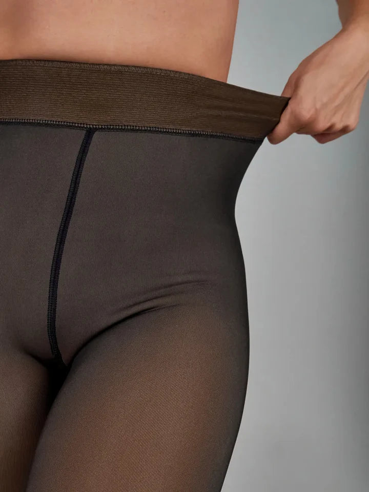 Collant Polaire Doublé & Effet Voile - Alya