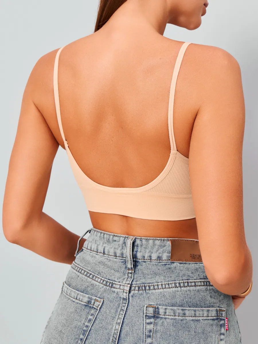 Brassière Côtelée & Décolleté V - Salomé