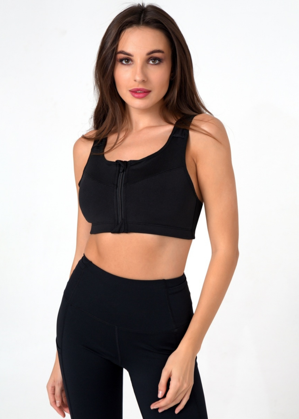 Brassière de Sport Maintien Élevé & Zip Frontal - Athéna