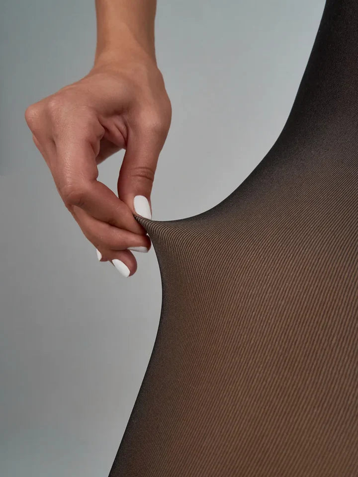 Collant Polaire Doublé & Effet Voile - Alya