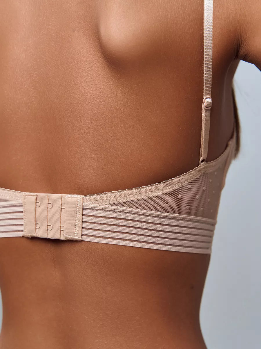 Soutien-gorge Plongeant Sans Armatures & Dentelle - Éléonore